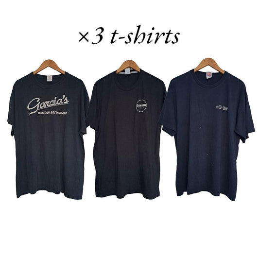 3 black t-shirts for the price of 1