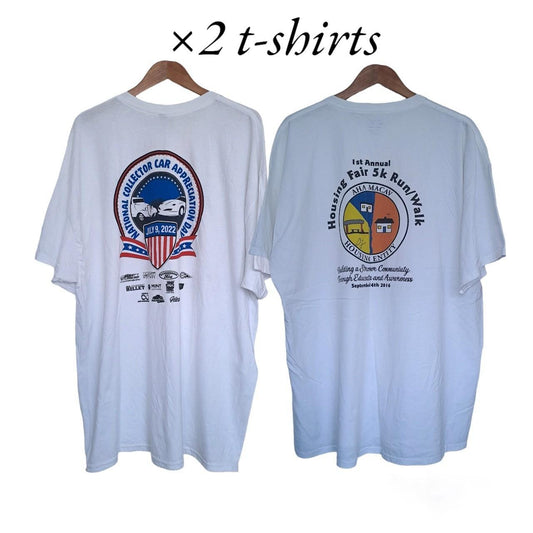 2 white t-shirts for the price of 1