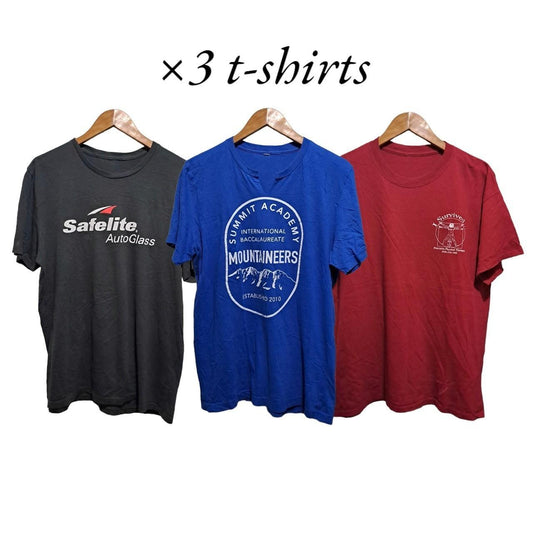 3 assorted quality shirts 