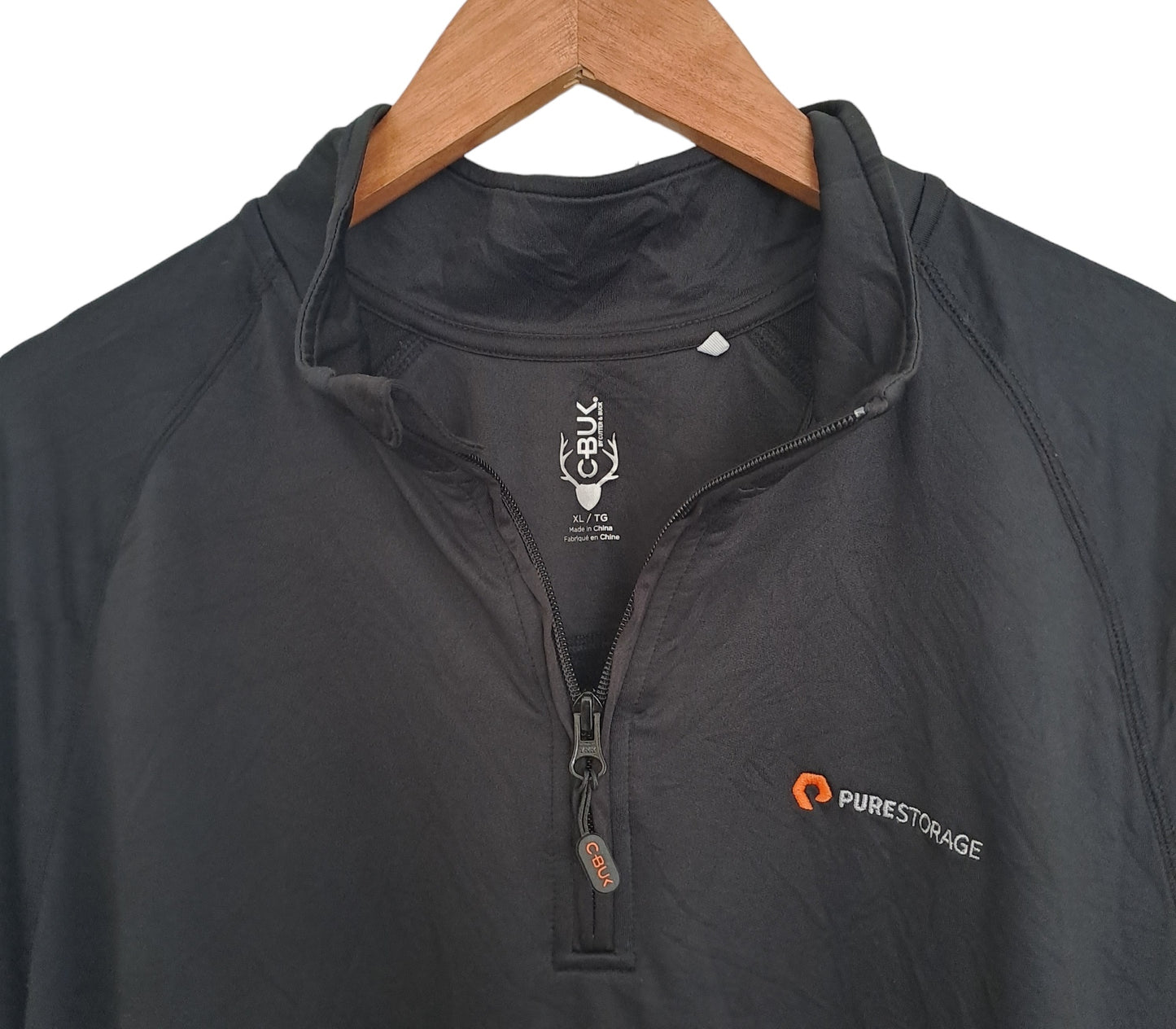 Utility long-sleeved black shirt from Purestorage