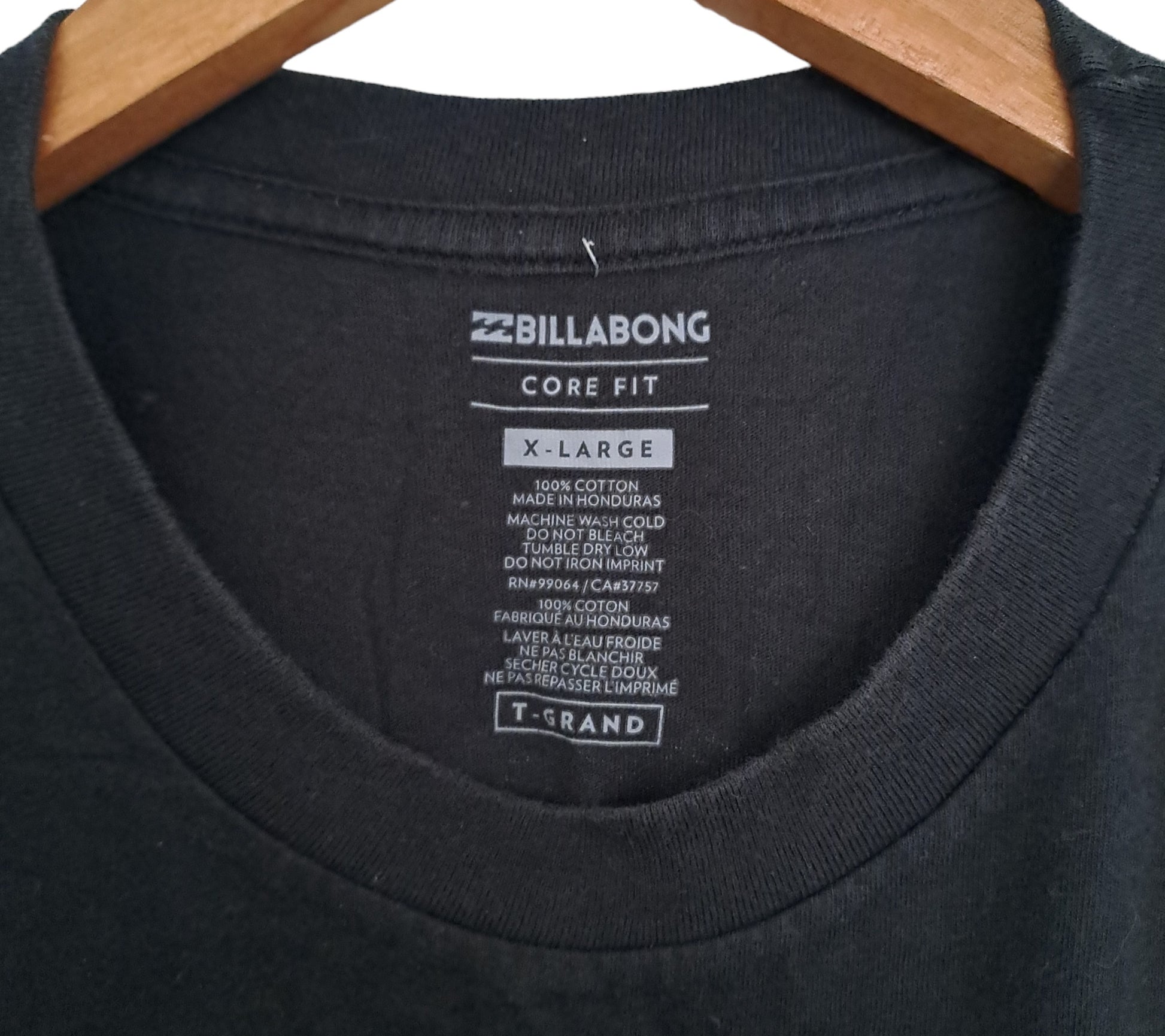 Black Billabong surfing shirt