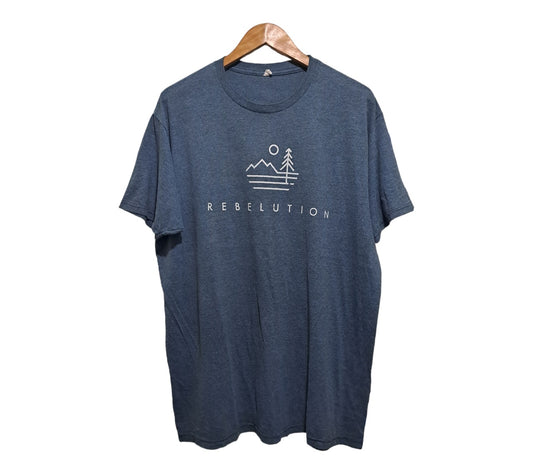 Blue-green cotton shirt REBELUTION