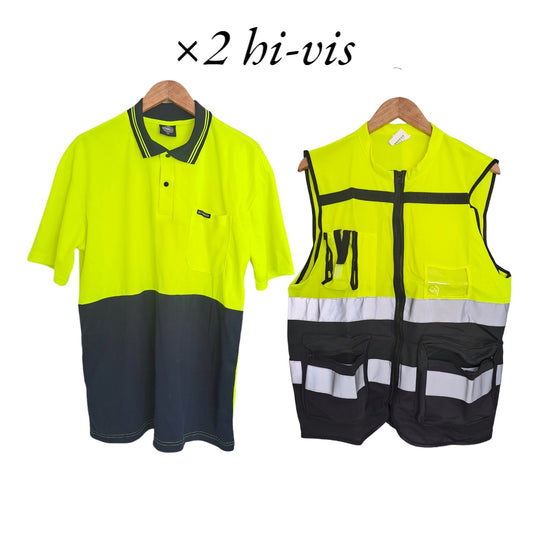 High visibility shirt and vest