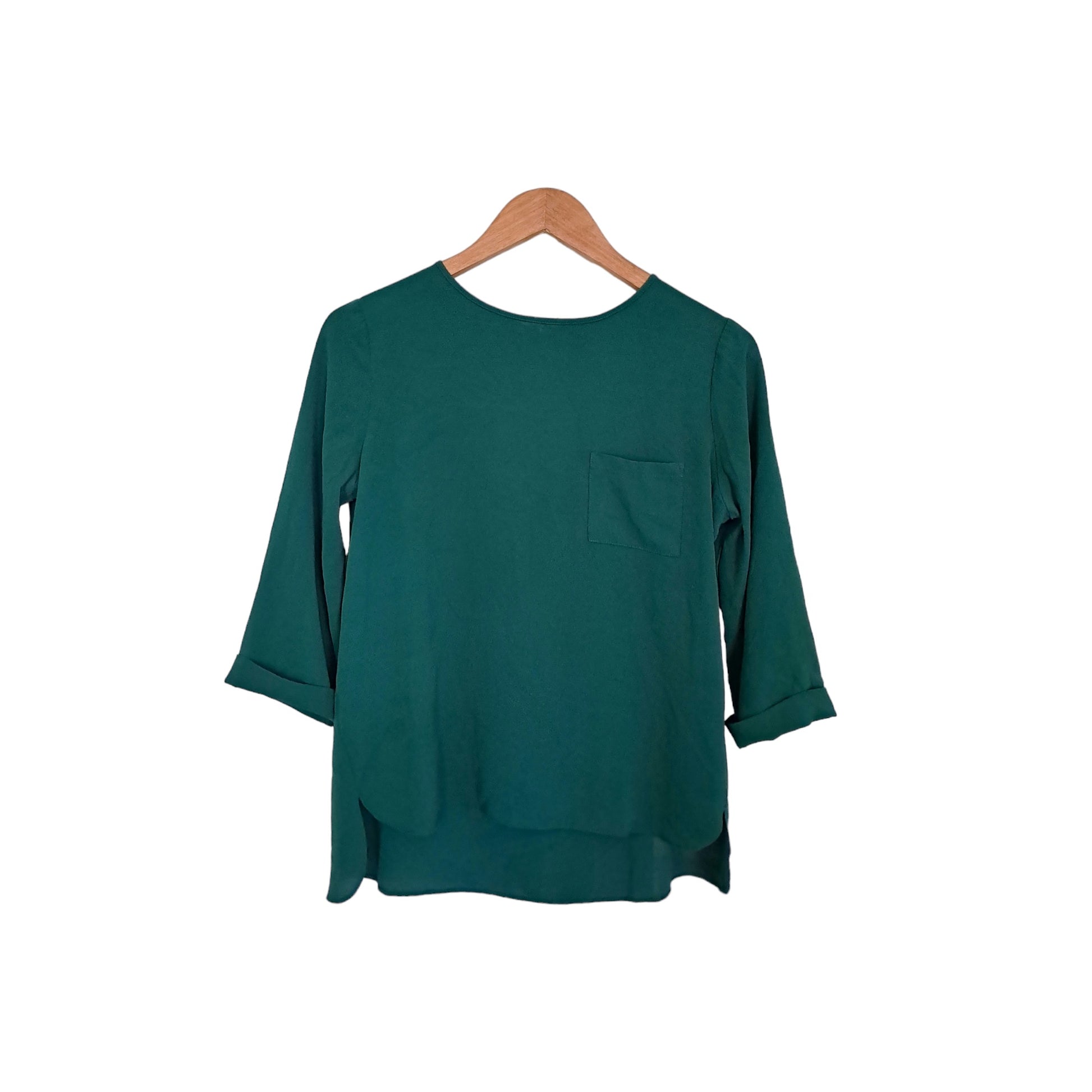 Women's green long sleeves