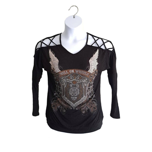 Harley Davidson
Hell On Wheels HD
Stretchable women's top
