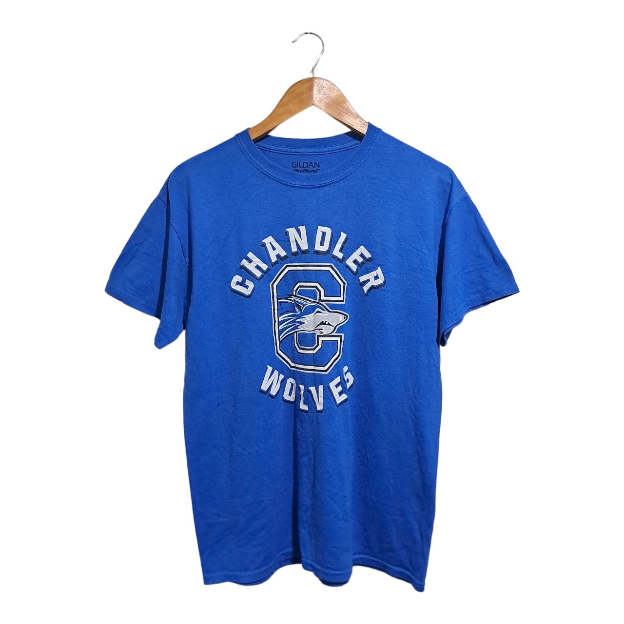 Blue Chandler Wolves tee
80% cotton 